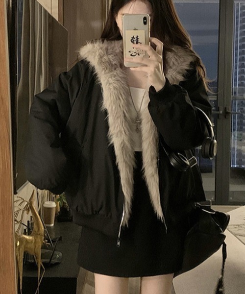 モンクレール　リバーシブル！ファーブルゾン リバーシブルファーブルゾン（ブルゾン）｜LOULOU select（ルル