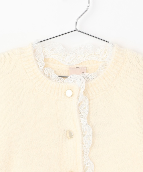 petit main（プティマイン）の「【リンク】レースカーディガン（カーディガン/ボレロ・キッズ・アイボリー/ブラック/クリーム/トップグレー・M(100-110cm)/S(80-90cm)/L(120-130cm)）」の13枚目の写真