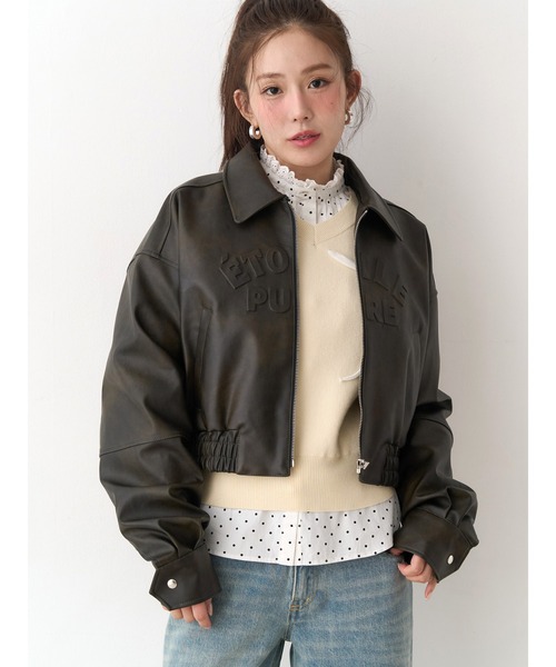 CALNAMUR（カルナムール）の「オーガンコサージュVネックニット（ニット/セーター・レディース・グレー/ホワイト/ネイビー/ライトイエロー・FREE）」の11枚目の写真