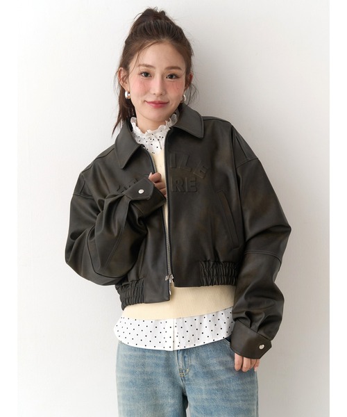 CALNAMUR（カルナムール）の「オーガンコサージュVネックニット（ニット/セーター・レディース・グレー/ホワイト/ネイビー/ライトイエロー・FREE）」の10枚目の写真