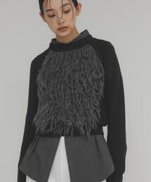 KBF | コンパクトフリンジニット(ニット/セーター)