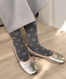 Ja-vie（ジャヴィ）の「Ja-vie ジャヴィ 綿混着圧ハイソックス 靴下  抗菌防臭 ドット柄 ハート柄 23~25cm 25~27cm（ソックス/靴下）」