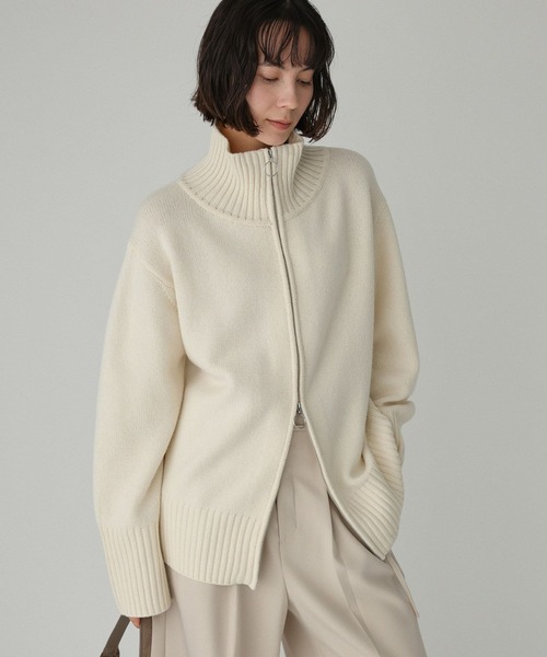 BABYLONE（バビロン）の「ニットZIPブルゾン（ニット/セーター）」 - WEAR