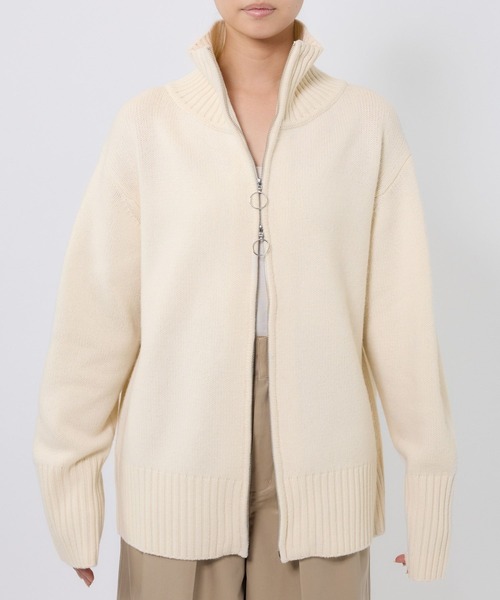 BABYLONE（バビロン）の「ニットZIPブルゾン（ニット/セーター）」 - WEAR