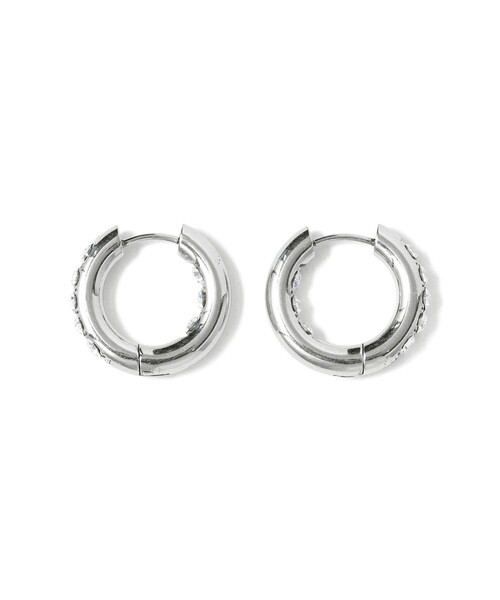 Ray BEAMS(レイビームス)の「ビジュー フープ ピアス(ピアス(両耳用)・レディース・ゴールド/シルバー・ONE SIZE)」の4枚目の写真