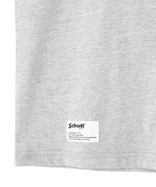 Schott(ショット)の「Schott/ショット/WHAT'S UP DOG T-SHIRT/ワッツアップ ドッグ Tシャツ(Tシャツ/カットソー・メンズ・グレー/ホワイト/チャコールグレー・M/L/2XL/XL)」の10枚目の写真