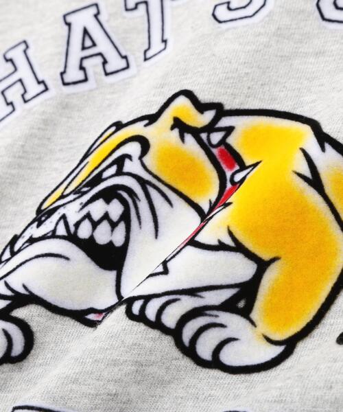 Schott(ショット)の「Schott/ショット/WHAT'S UP DOG T-SHIRT/ワッツアップ ドッグ Tシャツ(Tシャツ/カットソー・メンズ・グレー/ホワイト/チャコールグレー・M/L/2XL/XL)」の11枚目の写真