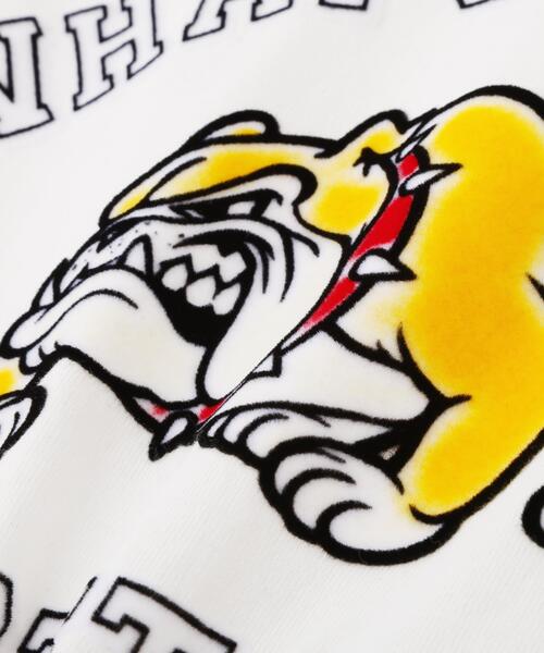 Schott(ショット)の「Schott/ショット/WHAT'S UP DOG T-SHIRT/ワッツアップ ドッグ Tシャツ(Tシャツ/カットソー・メンズ・グレー/ホワイト/チャコールグレー・M/L/2XL/XL)」の14枚目の写真