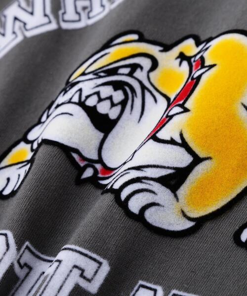 Schott(ショット)の「Schott/ショット/WHAT'S UP DOG T-SHIRT/ワッツアップ ドッグ Tシャツ(Tシャツ/カットソー・メンズ・グレー/ホワイト/チャコールグレー・M/L/2XL/XL)」の15枚目の写真
