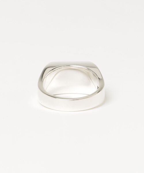 XOLO JEWELRY/ショロジュエリー] GRAY＆GOLD フラワーシグネットリング