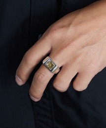 XOLO(�V����)��[XOLO JEWELRY/�V�����W���G���[] GRAY��GOLD �t�����[�V�O�l�b�g�����O(�����O)