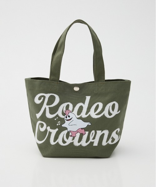 RODEO CROWNS WIDE BOWL(ロデオクラウンズワイドボウル)の「GHOST BEAR TOTE(トートバッグ・レディース・ブラック/カーキ/オフホワイト/ピンク・FREE)」の3枚目の写真