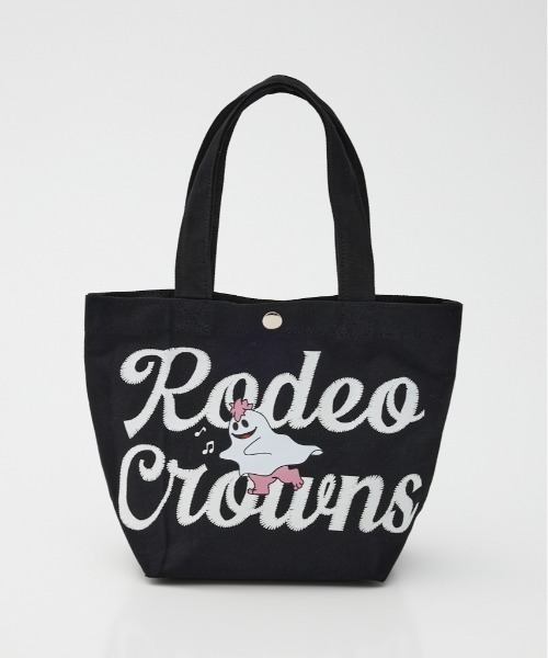 RODEO CROWNS WIDE BOWL(ロデオクラウンズワイドボウル)の「GHOST BEAR TOTE(トートバッグ・レディース・ブラック/カーキ/オフホワイト/ピンク・FREE)」の2枚目の写真