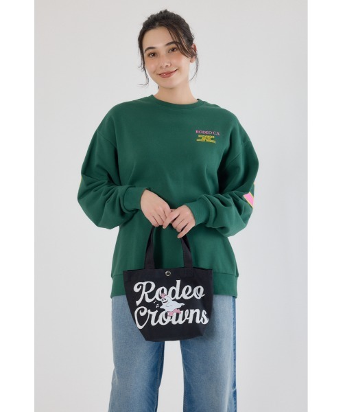 RODEO CROWNS WIDE BOWL(ロデオクラウンズワイドボウル)の「GHOST BEAR TOTE(トートバッグ・レディース・ブラック/カーキ/オフホワイト/ピンク・FREE)」の8枚目の写真