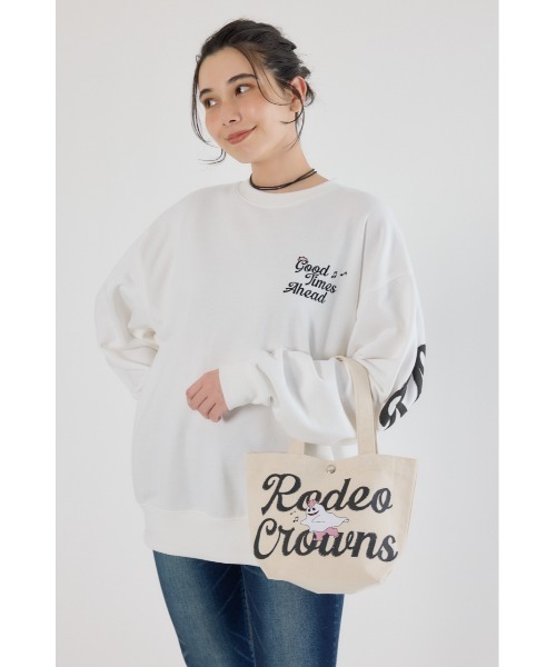 RODEO CROWNS WIDE BOWL(ロデオクラウンズワイドボウル)の「GHOST BEAR TOTE(トートバッグ・レディース・ブラック/カーキ/オフホワイト/ピンク・FREE)」の17枚目の写真