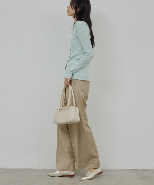 GALLARDAGALANTE（ガリャルダガランテ）の「ポロリブニット（ニット/セーター・レディース・ミント/グレー・FREE）」の20枚目の写真