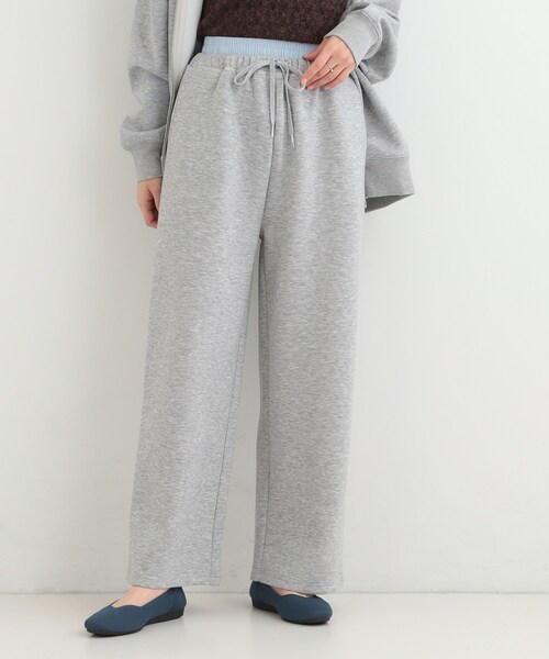 SHOO・LA・RUE（シューラルー）の「【セットアップ可/S-LL/なめらかタッチ】ダブルウエスト レイヤードパンツ（その他パンツ・レディース・ブラック/グレー・01/02/03/04）」の7枚目の写真