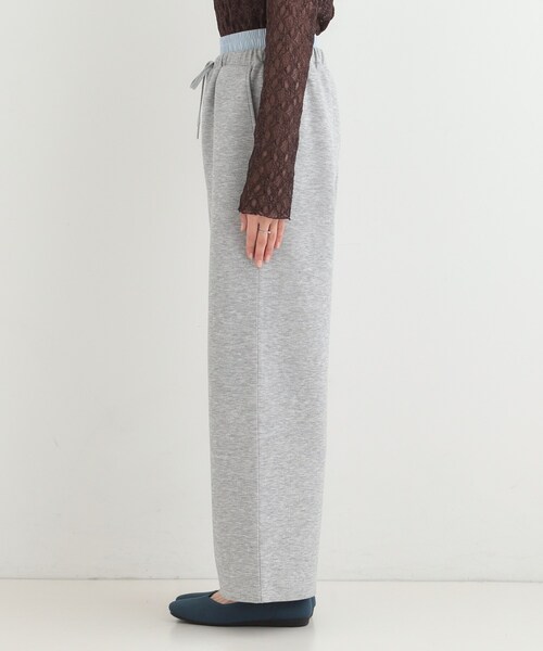 SHOO・LA・RUE（シューラルー）の「【セットアップ可/S-LL/なめらかタッチ】ダブルウエスト レイヤードパンツ（その他パンツ・レディース・ブラック/グレー・01/02/03/04）」の12枚目の写真