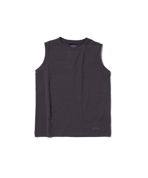THOUSAND MILE（サウザンドマイル）の「【UNISEX】TANK TOP LUXELEAF JERSEY/タンクトップ（タンクトップ・レディース・スミクロ/ブラウン/ブルー・S/XL/L/M/XS）」の2枚目の写真