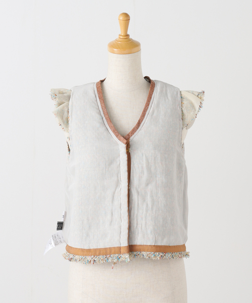 IENA LA BOUCLE(イエナラブークル)の「IENA LA BOUCLE LINTONツィードフリルベスト(その他アウター・レディース・ベージュ系その他・FREE)」の11枚目の写真