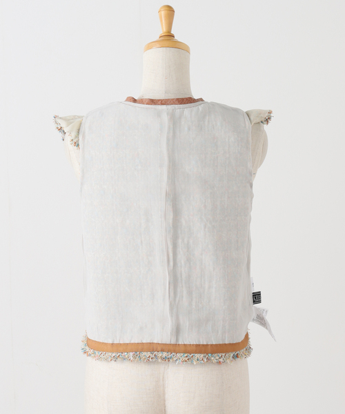 IENA LA BOUCLE(イエナラブークル)の「IENA LA BOUCLE LINTONツィードフリルベスト(その他アウター・レディース・ベージュ系その他・FREE)」の12枚目の写真
