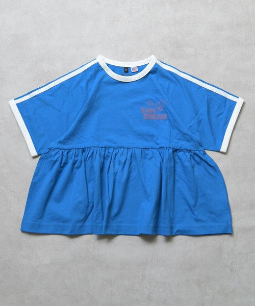 MARKEY'S（マーキーズ）の「【COTTON from U.S.A】Ａラインチュニック（チュニック・キッズ・オフホワイト/ブルー/杢グレー/チャコール・110/120/130/140/150/90/100）」の4枚目の写真