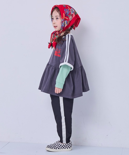 MARKEY'S（マーキーズ）の「【COTTON from U.S.A】Ａラインチュニック（チュニック・キッズ・オフホワイト/ブルー/杢グレー/チャコール・110/120/130/140/150/90/100）」の9枚目の写真