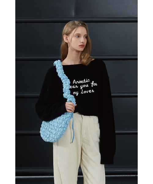 ANOETIC(アノエティック)の「ANC ROUND CLOUD BAG_BLUE(ショルダーバッグ・レディース・ブルー・FREE)」の3枚目の写真