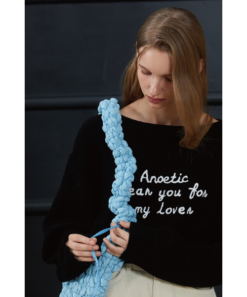 ANOETIC(アノエティック)の「ANC ROUND CLOUD BAG_BLUE(ショルダーバッグ・レディース・ブルー・FREE)」の4枚目の写真