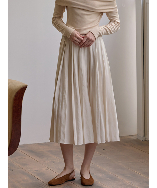 BEMUSE MANSION（ビミューズマンション）の「Melisa pleated skirt - Black（スカート・レディース・ブラック・FREE）」の4枚目の写真
