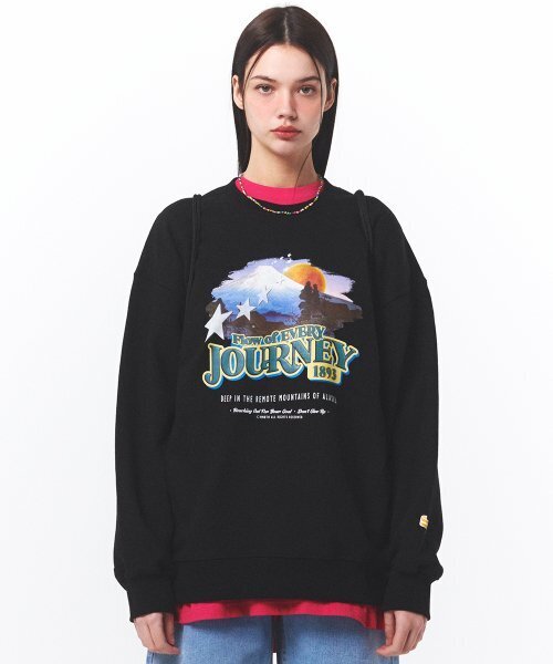MAINBOOTH(メインブース)の「Cinema Sweatshirt(BLACK)(スウェット・レディース・その他・1/2/3)」の2枚目の写真