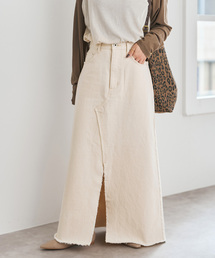 Spick & Span | 5 1/2 TRAPEZE LINE SKIRT(デニムスカート)