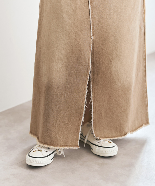 Spick & Span（スピックアンドスパン）の「5 1/2 TRAPEZE LINE SKIRT（デニムスカート・レディース・ベージュ/アイボリー・27/28）」の15枚目の写真