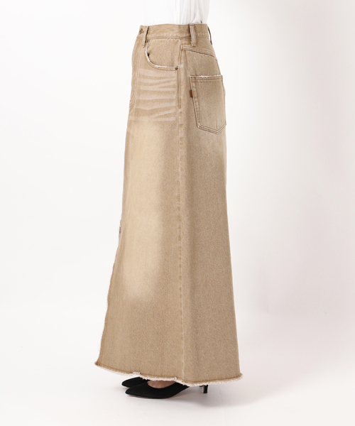 Spick & Span（スピックアンドスパン）の「5 1/2 TRAPEZE LINE SKIRT（デニムスカート・レディース・ベージュ/アイボリー・27/28）」の19枚目の写真