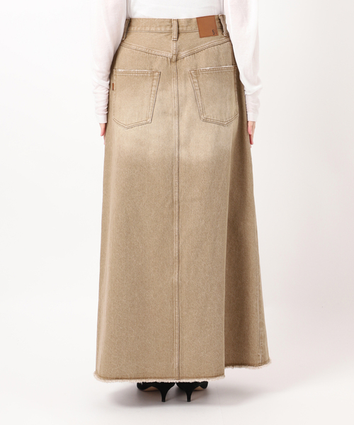 Spick & Span（スピックアンドスパン）の「5 1/2 TRAPEZE LINE SKIRT（デニムスカート・レディース・ベージュ/アイボリー・27/28）」の20枚目の写真
