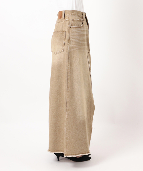 Spick & Span（スピックアンドスパン）の「5 1/2 TRAPEZE LINE SKIRT（デニムスカート・レディース・ベージュ/アイボリー・27/28）」の21枚目の写真