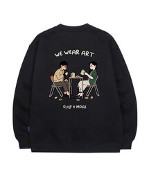 OHP x MOAI bナンマン裏起毛スウェット