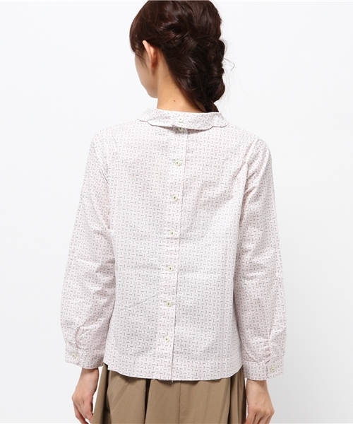 POU DOU DOU(プードゥドゥ)の「スカラップ衿長袖ブラウス(シャツ/ブラウス・レディース・オフホワイト/ブラック/グリーン系その他/ピンク系その他・3)」の18枚目の写真