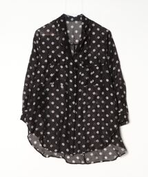 新品未使用　Sono ホワイト ドット柄 長袖 トップス　定価25300 新品未使用 Sono ホワイト ドット柄 長袖 トップス 定価25300 ドット柄