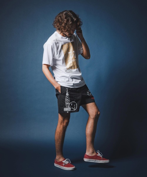 seventy seven(セブンティセブン)の「mt10173-middle onz S-S fine t-shirt (77leopard) Tシャツ(7726S180)(Tシャツ/カットソー・メンズ・ホワイト×イエロー/ブラック/ホワイト×ゴールド・XL/L/M/S)」の13枚目の写真