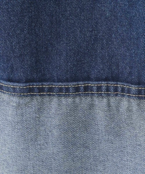 RAGEBLUE（レイジブルー）の「ステッチデザイン/フロントスリットデニムスカート/セットアップ対応（デニムスカート・レディース・ブルー/ブラック・FREE）」の21枚目の写真