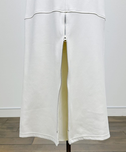 LUGIVA(ルギヴァ)の「【セットアップ可能】ポンチバックファスナースカート(スカート・レディース・ブラック/オフホワイト・M)」の22枚目の写真