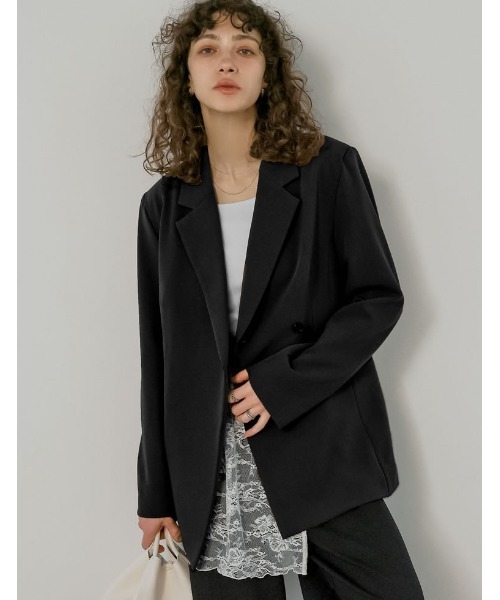 2026S/S COLLECTION]ツイルラップデザインジャケット（テーラード