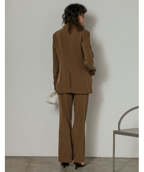 Re:EDIT（リエディ）の「[2026S/S COLLECTION]ツイルラップデザインジャケット（テーラードジャケット・レディース・モカ/ベージュ/ブラック・MEDIUM/LARGE）」の14枚目の写真