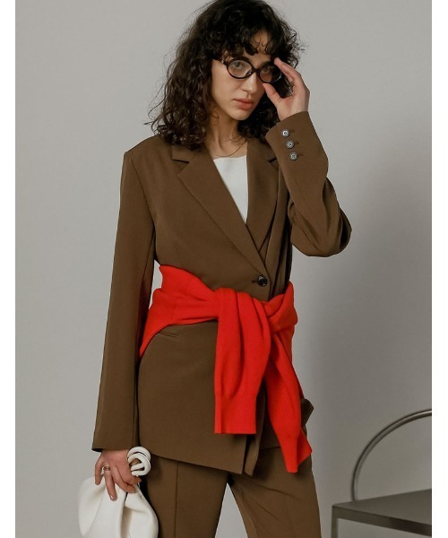 2026S/S COLLECTION]ツイルラップデザインジャケット（テーラード