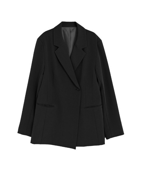 Re:EDIT（リエディ）の「[2026S/S COLLECTION]ツイルラップデザインジャケット（テーラードジャケット・レディース・モカ/ベージュ/ブラック・MEDIUM/LARGE）」の21枚目の写真