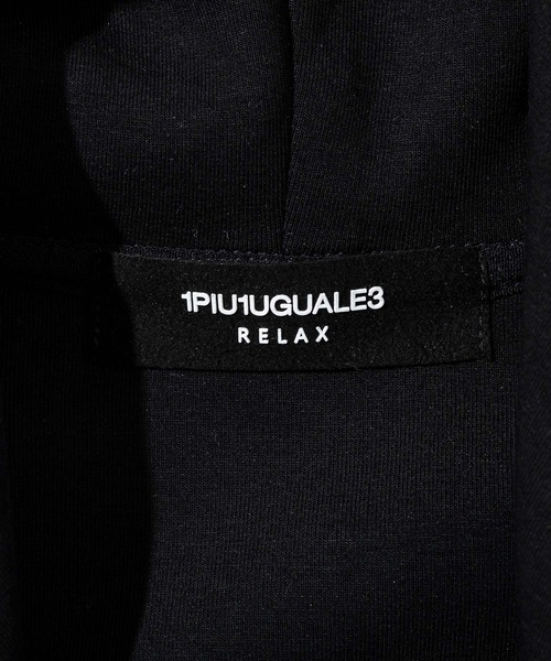 1PIU1UGUALE3  RELAX （ウノピゥウノウグァーレトレ リラックス）の「1PIU1UGUALE3 RELAX(ウノピゥウノウグァーレトレ リラックス)バイカーテックフーディー（パーカー・メンズ・ブラック・S/M/L/XL/XXL）」の8枚目の写真