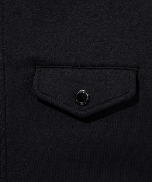 1PIU1UGUALE3  RELAX （ウノピゥウノウグァーレトレ リラックス）の「1PIU1UGUALE3 RELAX(ウノピゥウノウグァーレトレ リラックス)バイカーテックフーディー（パーカー・メンズ・ブラック・S/M/L/XL/XXL）」の4枚目の写真