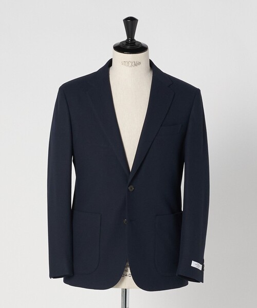 green label relaxing（グリーンレーベルリラクシング）の「ECOPET(R) ハニカムジャージ 2B ジャケット -ウォッシャブル-（テーラードジャケット・メンズ・ネイビー/グレー系・M/L/XL/S）」の12枚目の写真