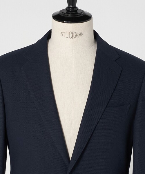 green label relaxing（グリーンレーベルリラクシング）の「ECOPET(R) ハニカムジャージ 2B ジャケット -ウォッシャブル-（テーラードジャケット・メンズ・ネイビー/グレー系・M/L/XL/S）」の14枚目の写真